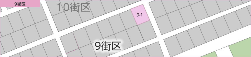 リフレ岬望海坂Ⅰ　宅地区画図9街区