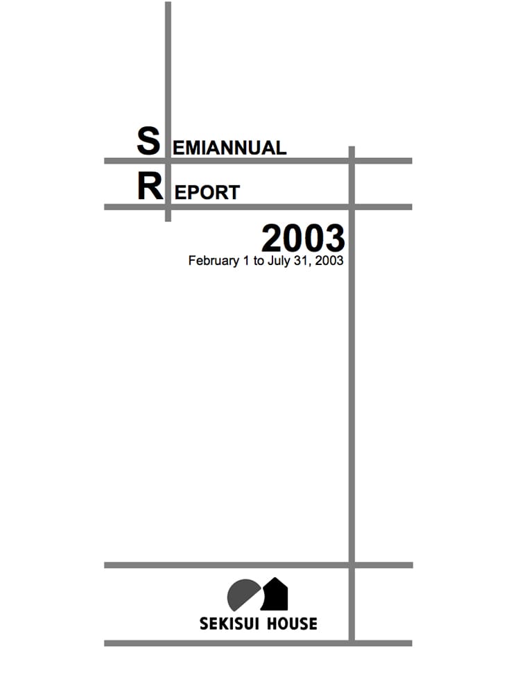 SEMIANNUAL REPORT 2003