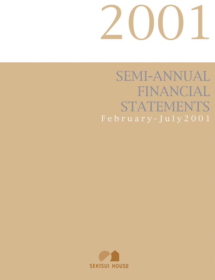 SEMI-ANNUAL FINANCIAL STATEMENTS 2001