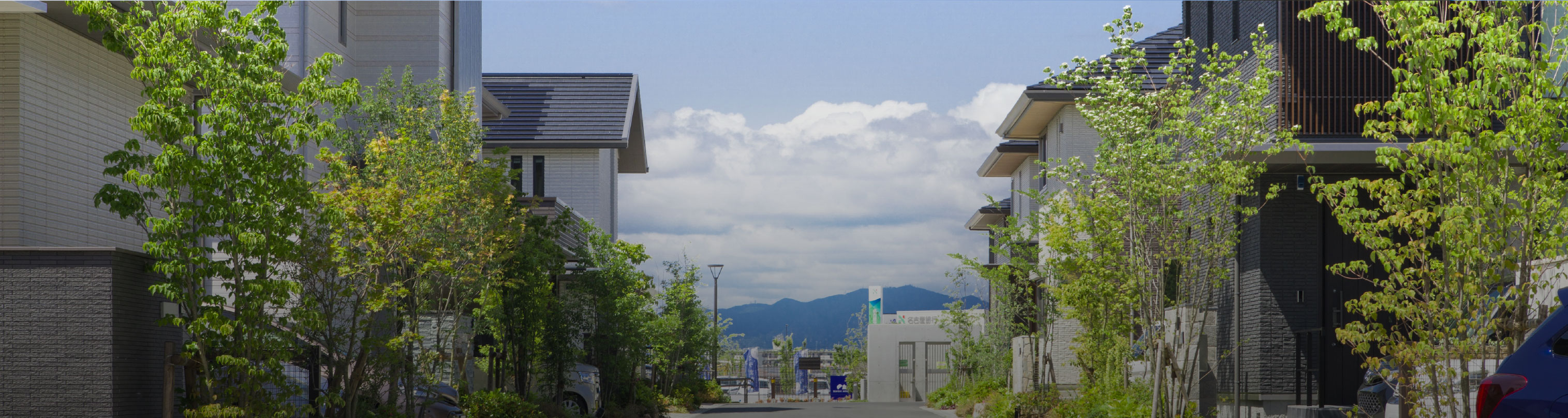 街区内の無電柱化により安全性と開放性を高め、住まい、街路、公園が緑でつながる、美しいまちなみを形成します。
