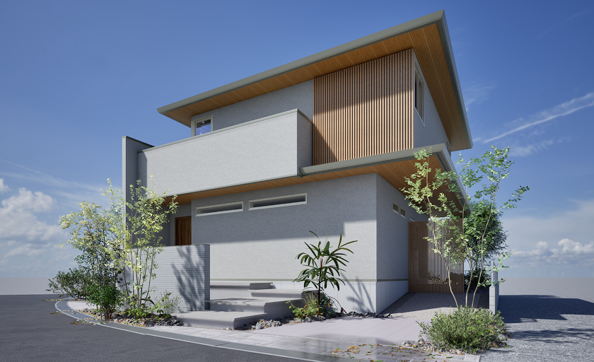 街並みに映える、端正で美しい佇まい