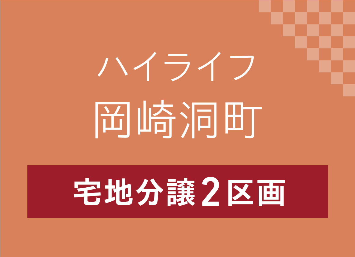 ハイライフ岡崎洞町、宅地分譲2区画