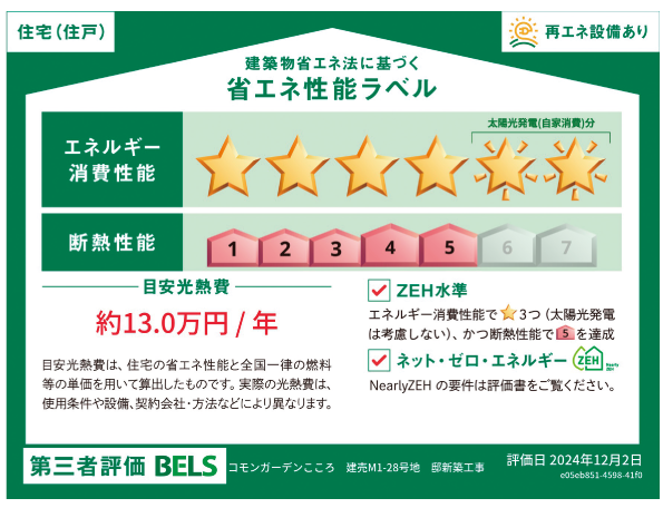 建築物省エネ法に基づく省エネ性能ラベル