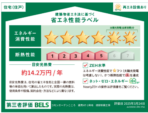 建築物省エネ法に基づく省エネ性能ラベル