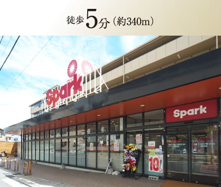 スパーク鈴ケ峰店 徒歩5分（約340m）のイメージ