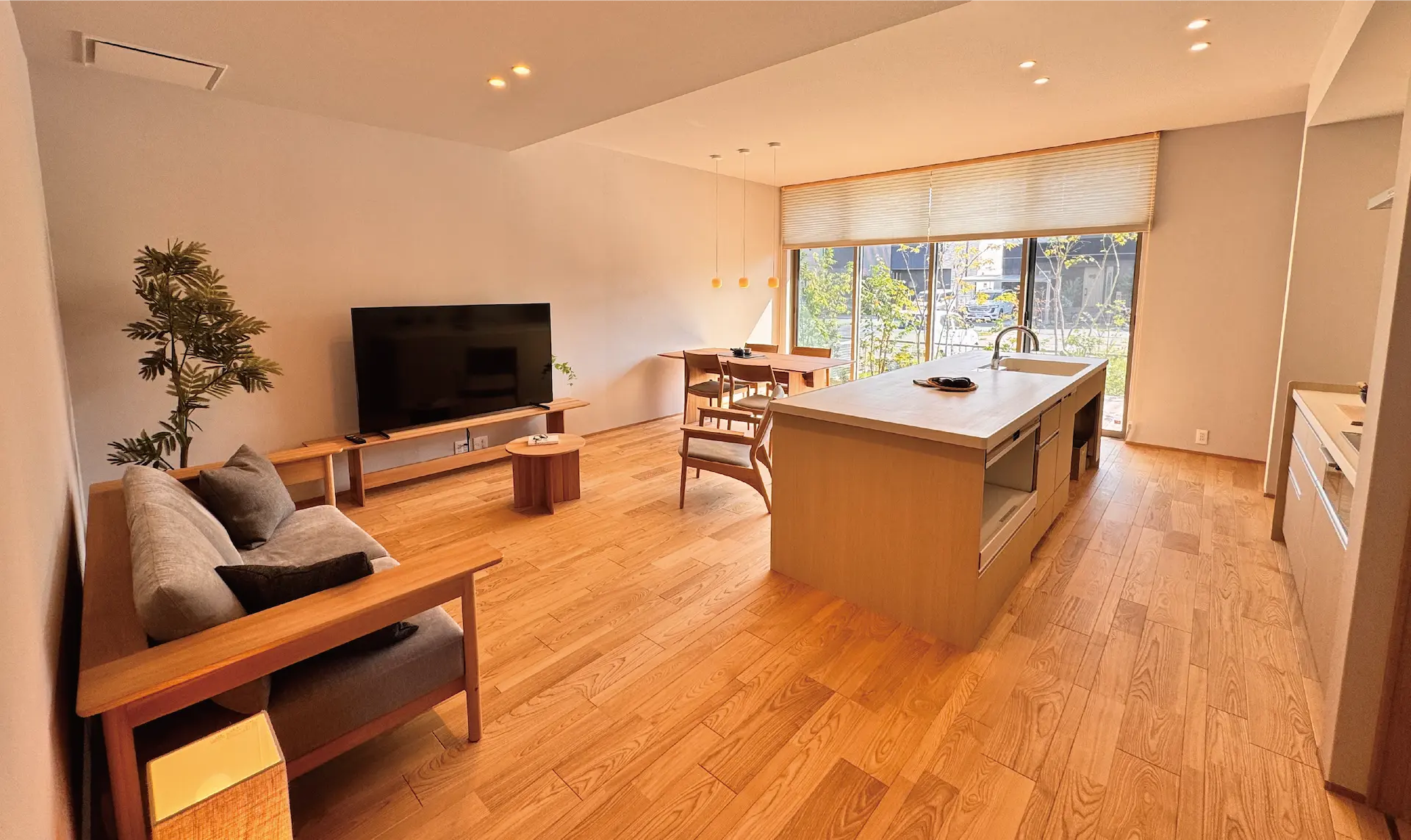 リビング・ダイニングの全景