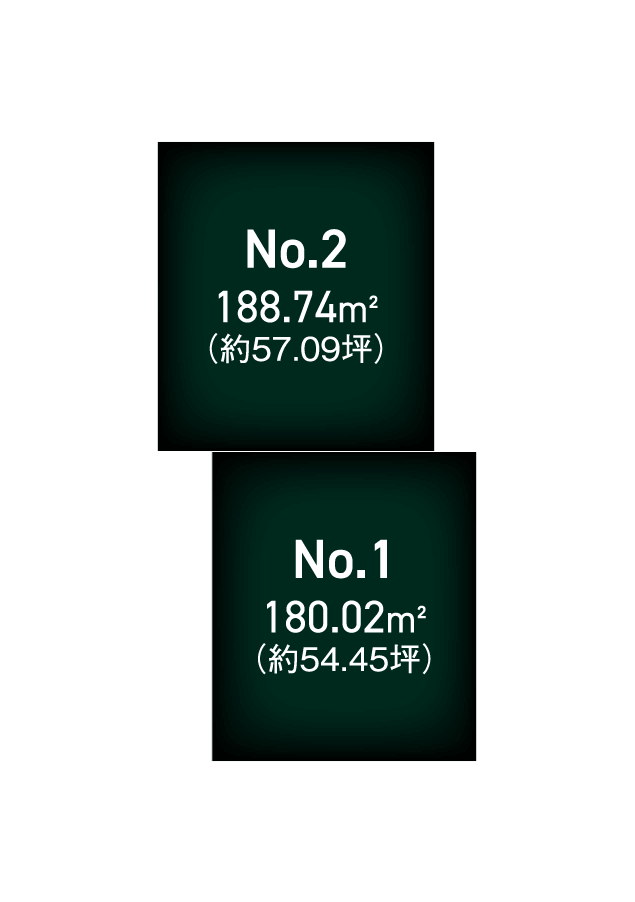 販売区画の土地面積を説明する図