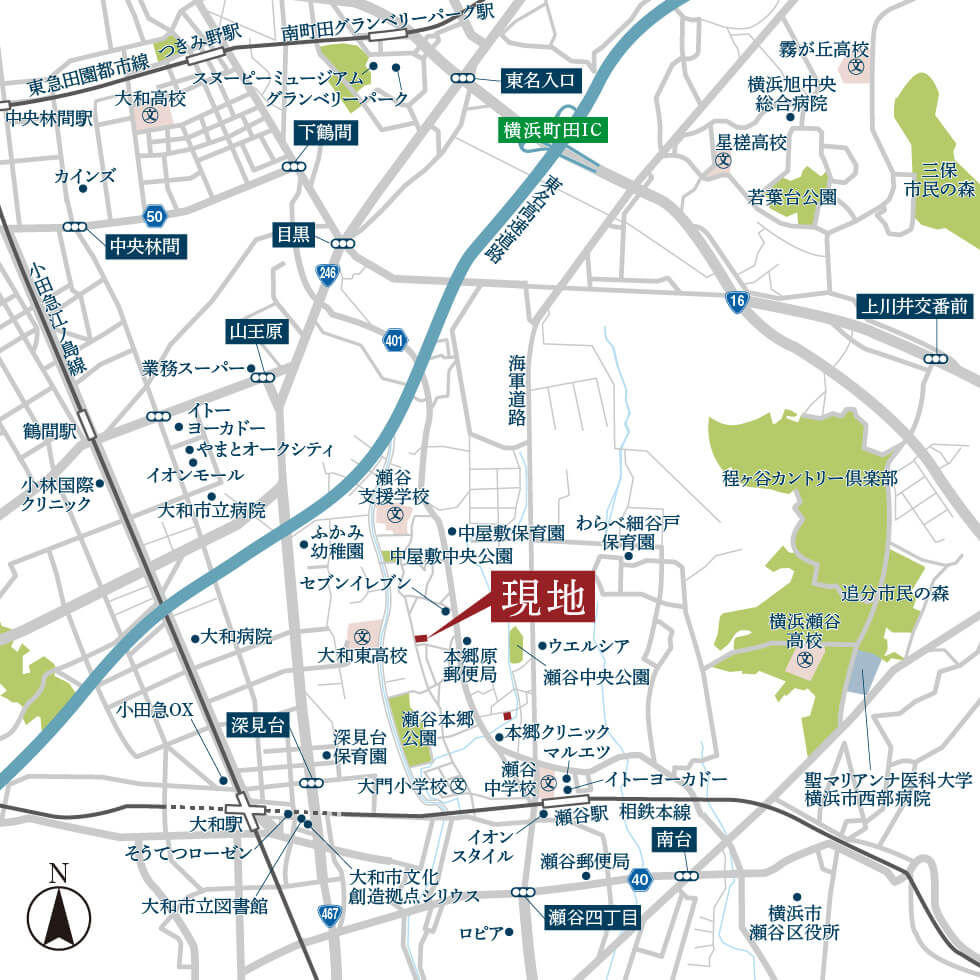 現地案内図の画像