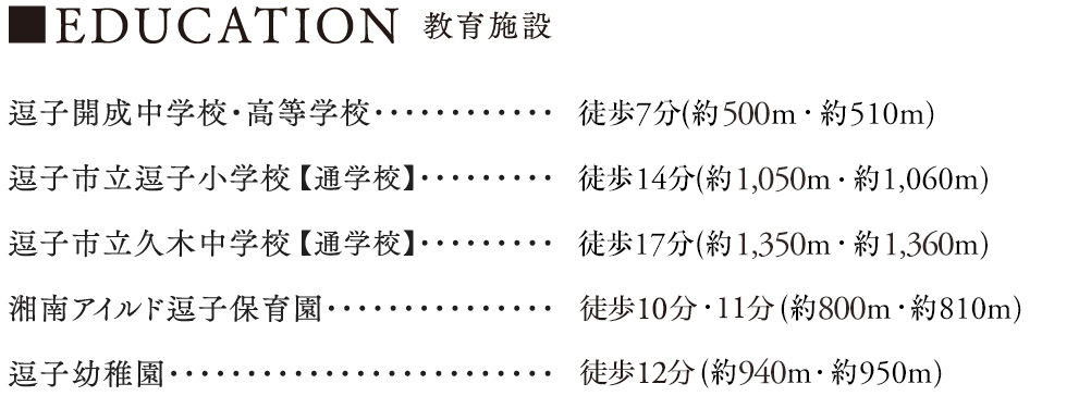 EDUCATION 教育施設