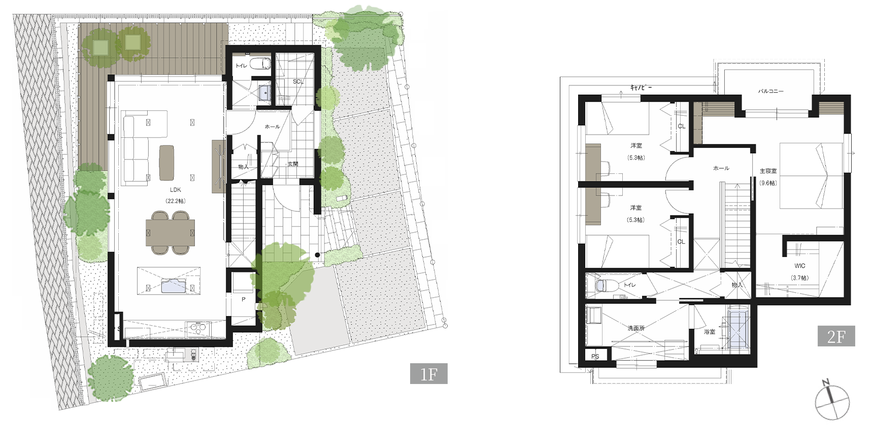 G-1号地 間取り図