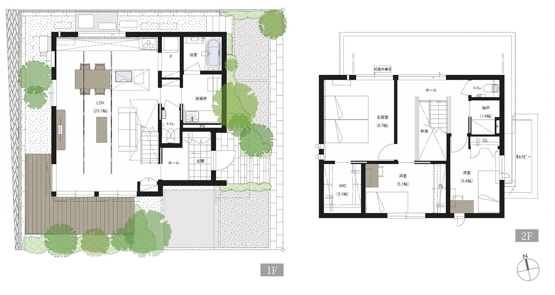 G-5号地 間取り図