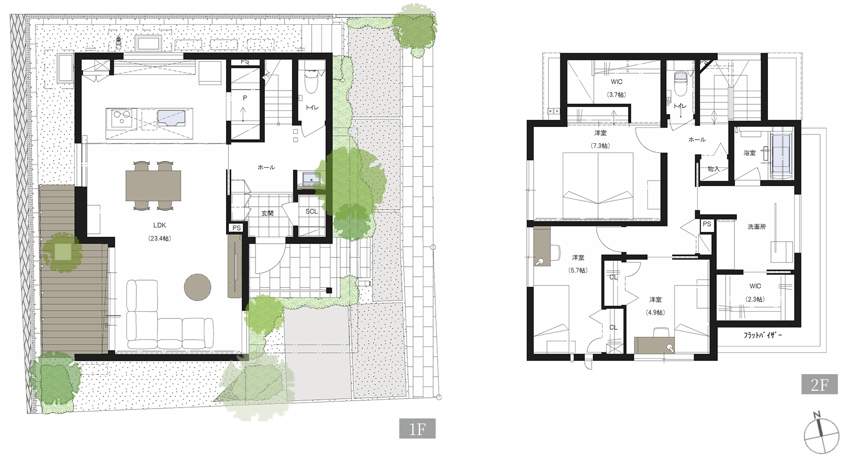 G-6号地 間取り図