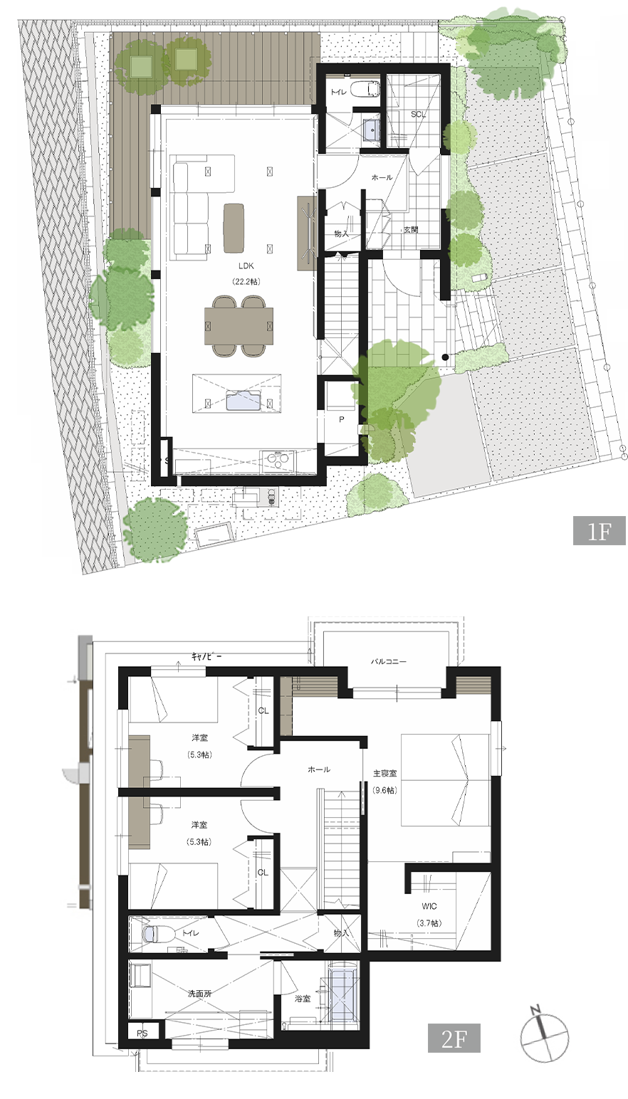 G-1号地 間取り図