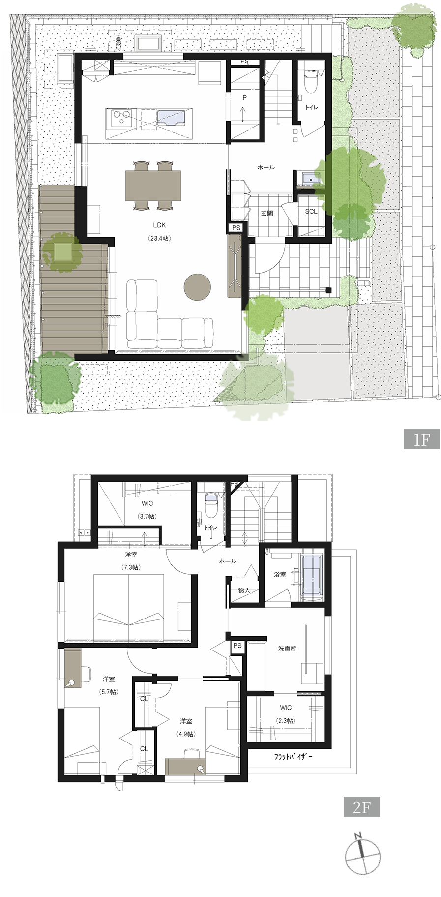 G-6号地 間取り図