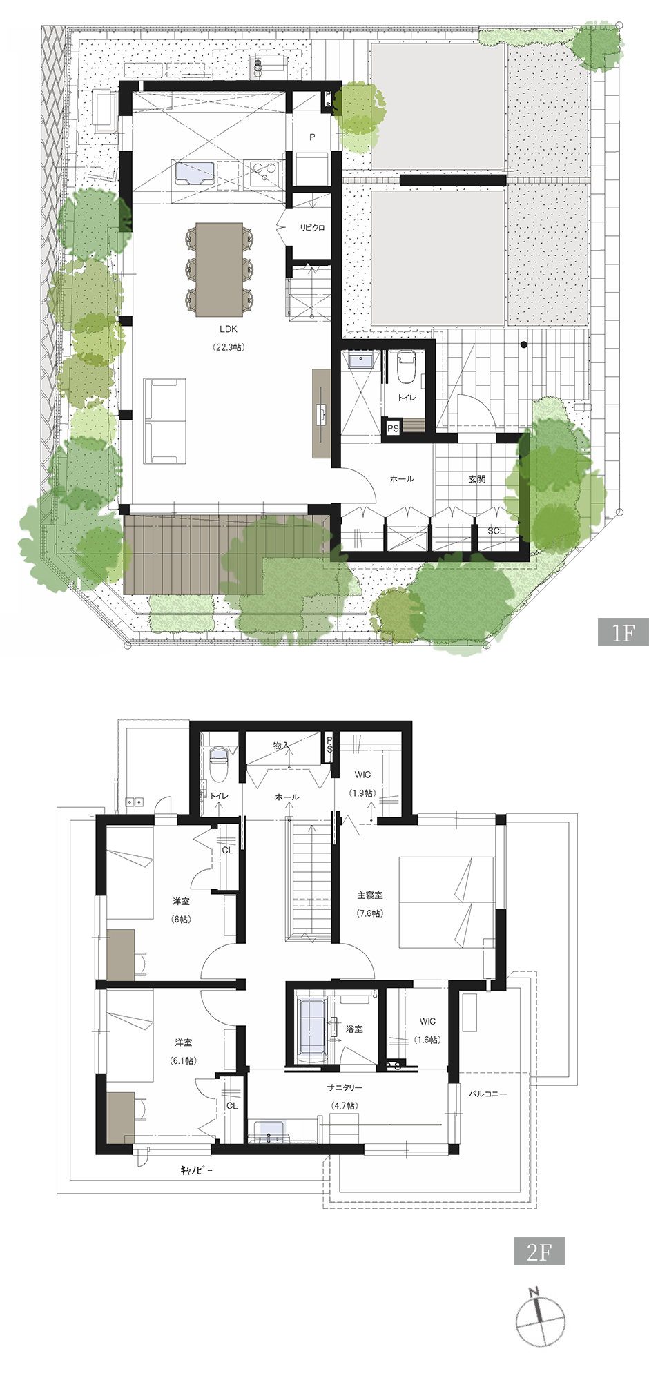 G-7号地 間取り図