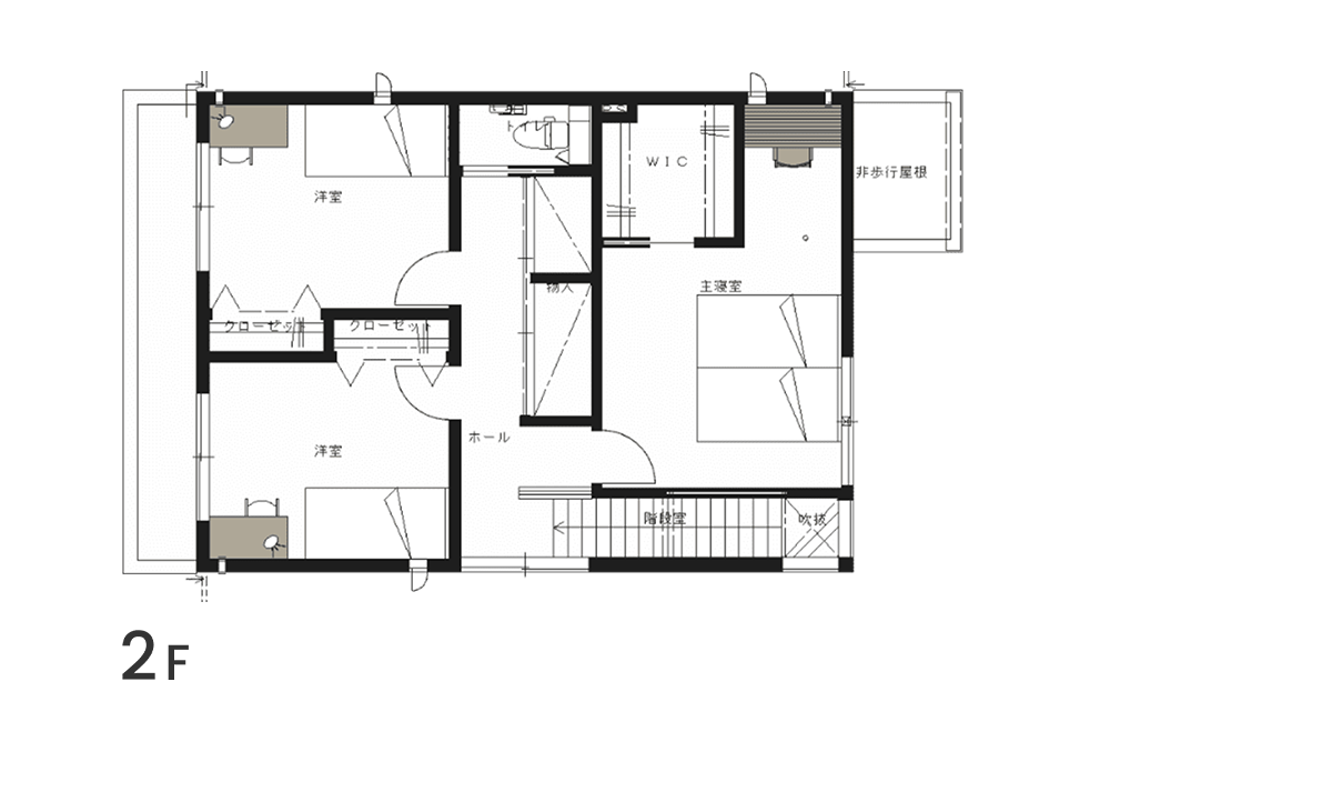24号地の間取り図2F