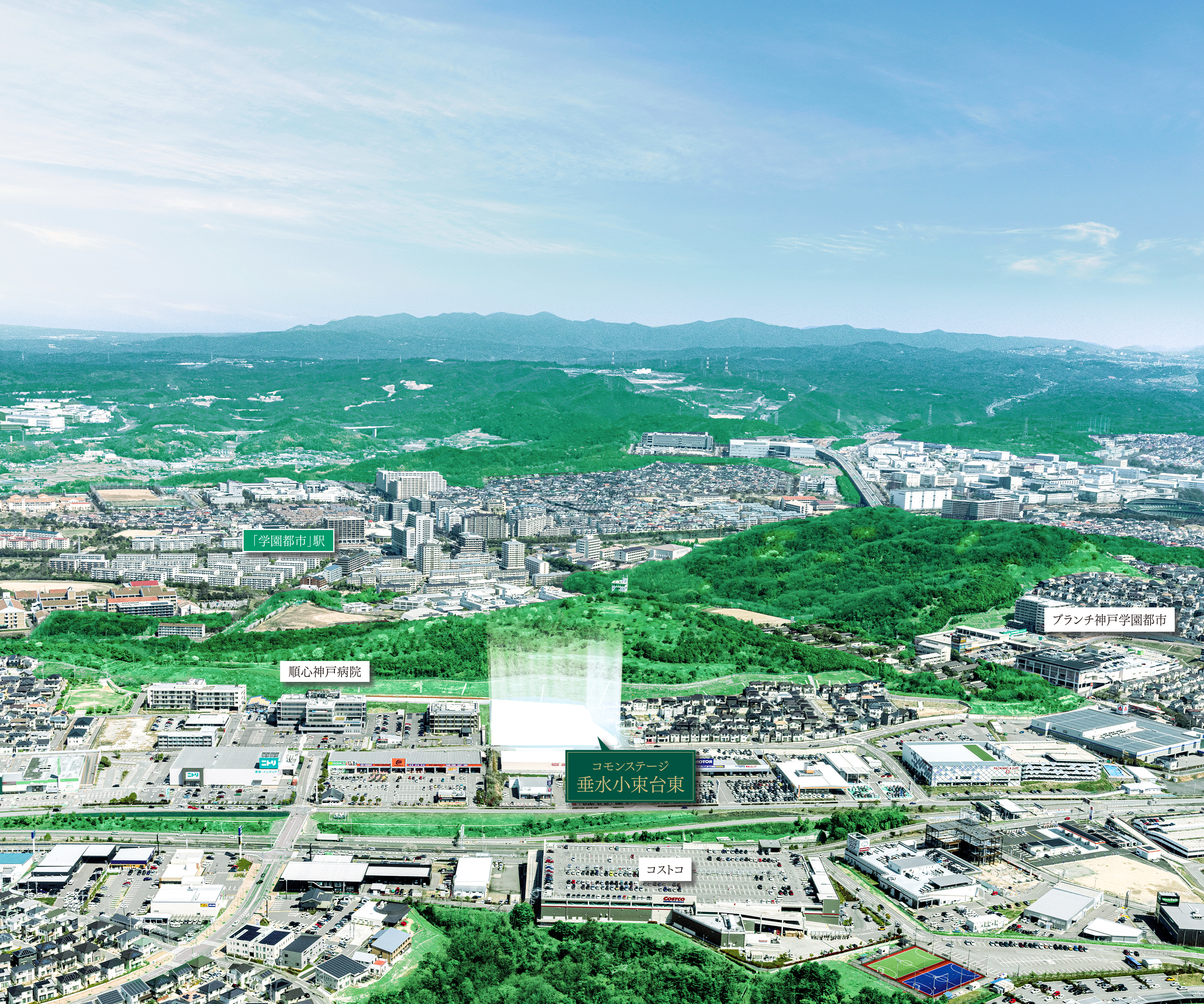 現地周辺航空写真