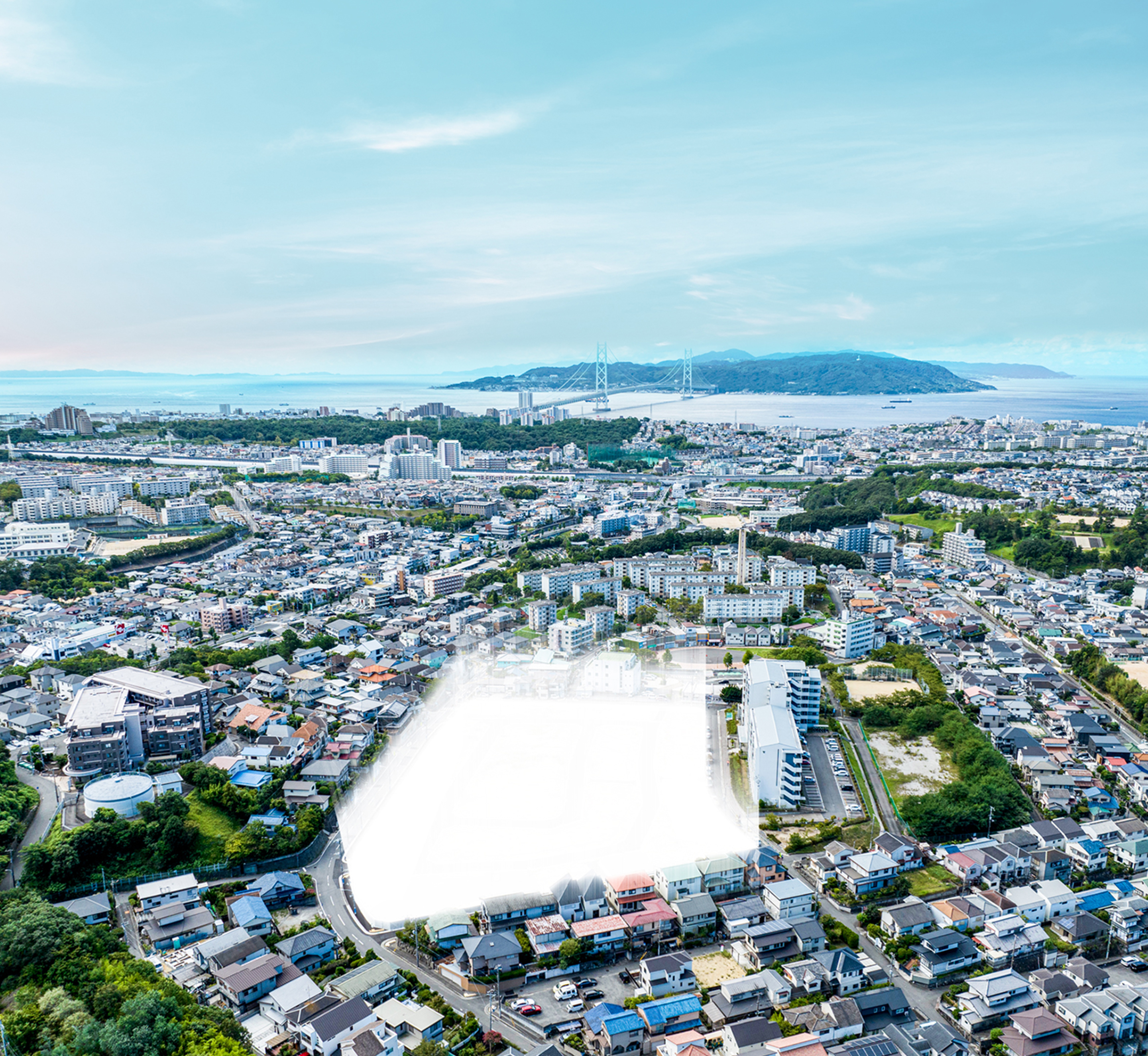 現地周辺航空写真