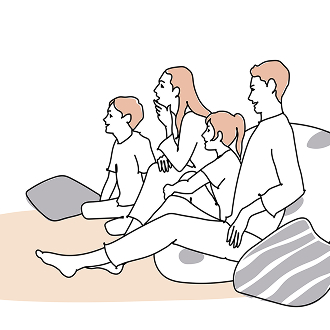 スローライフを楽しむ子育て家族