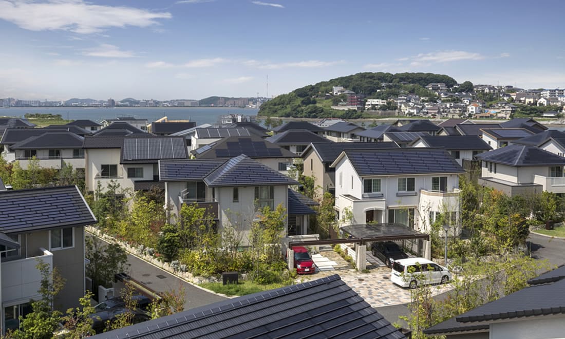 まちの佇まいが地域の風景と調和