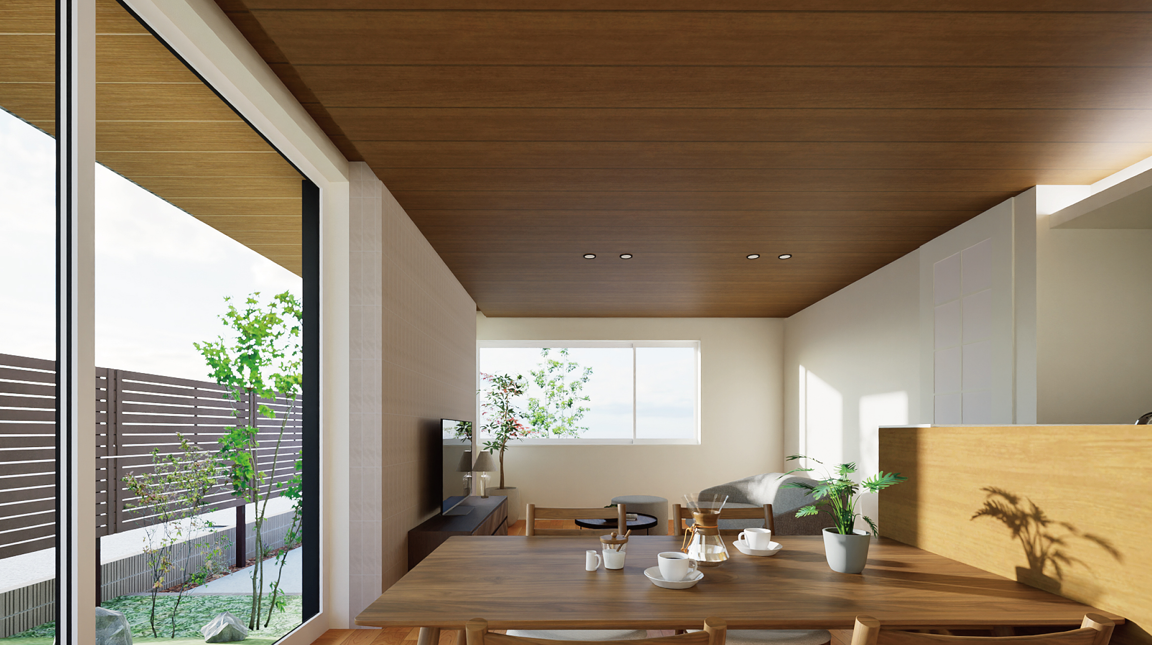 完成予定内観パース（LDK）