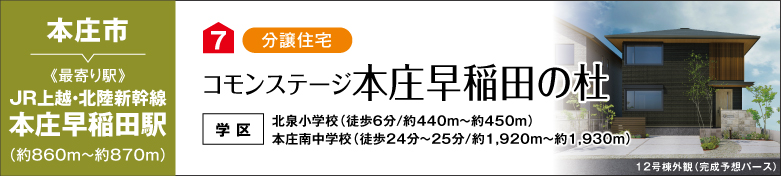 コモンステージ本庄早稲田の杜（分譲住宅）
