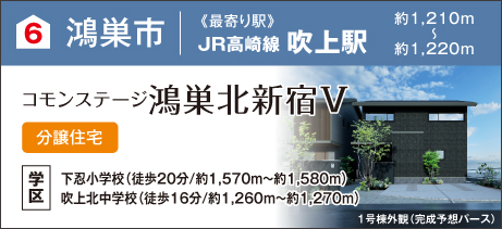 コモンステージ鴻巣北新宿V（分譲住宅）