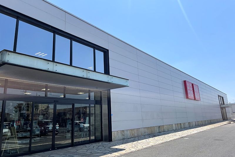 広々とした店内の「ユニクロ 大田原店」