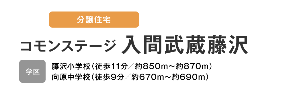 コモンステージ 入間武蔵藤沢 分譲住宅
