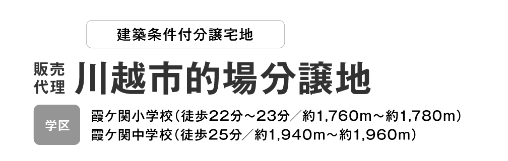川越市的場分譲地　分譲宅地