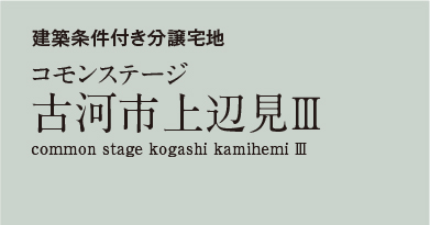 コモンステージ古河市上辺見3　分譲宅地