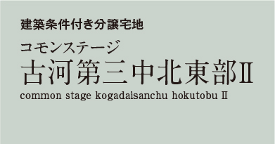 コモンステージ古河第三中北東部Ⅱ　分譲宅地