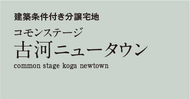 コモンステージ古河ニュータウン　分譲宅地