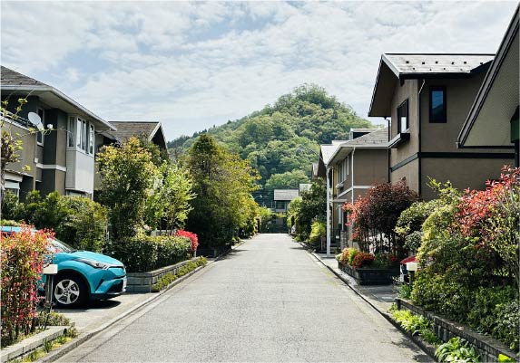 見通しの良い美しい通りの初期街区