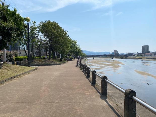 室見川河畔