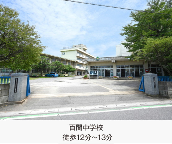 百間中学校