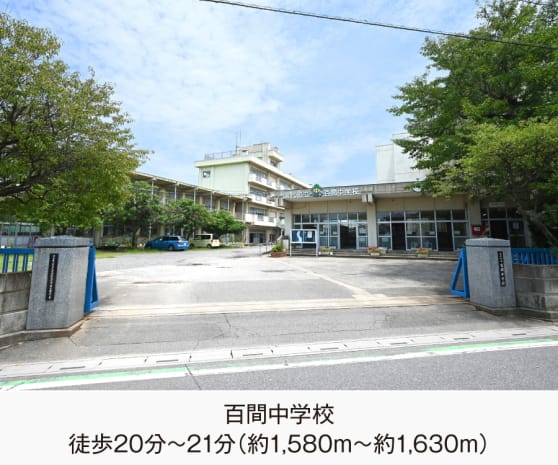 百間中学校