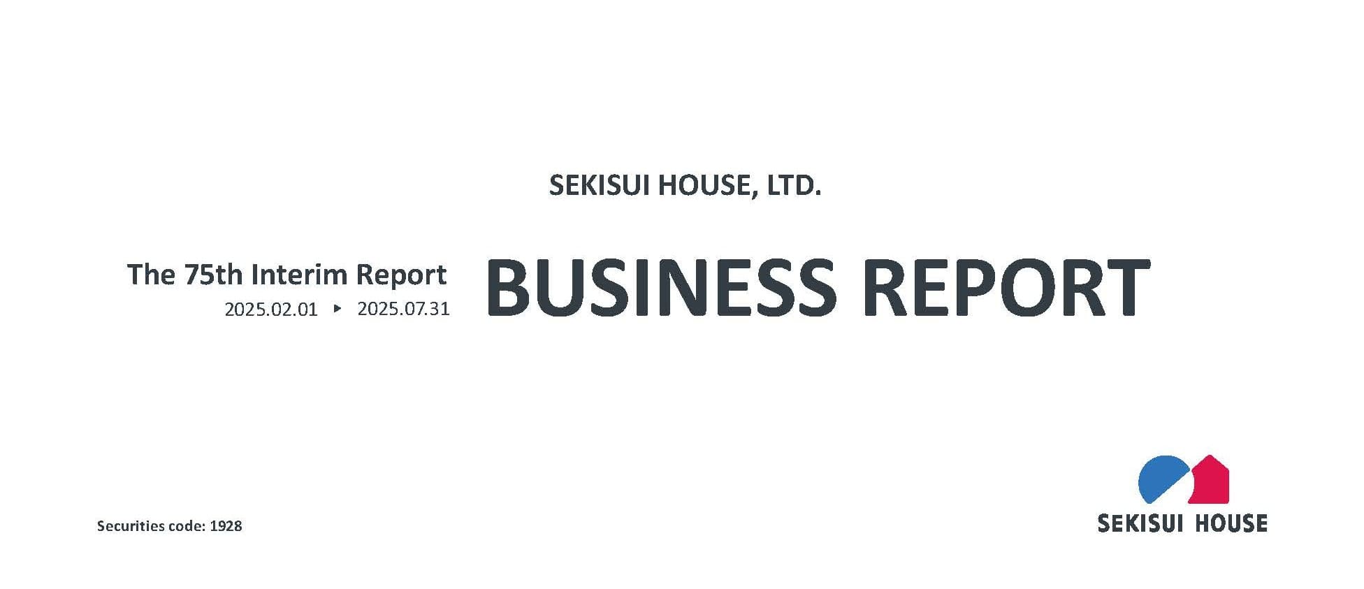 BUSINESS REPORT(The 75th Interim Report) 