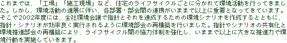 ビジョンを実現する環境シナリオと行動推進体制
