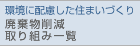 廃棄物削減 取り組み一覧