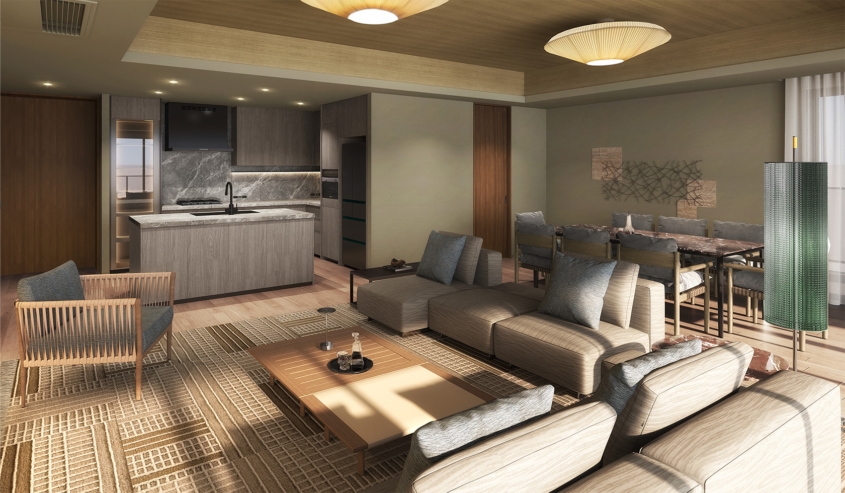 Kタイプ リビングダイニング完成予想CG（New Classic） 画像