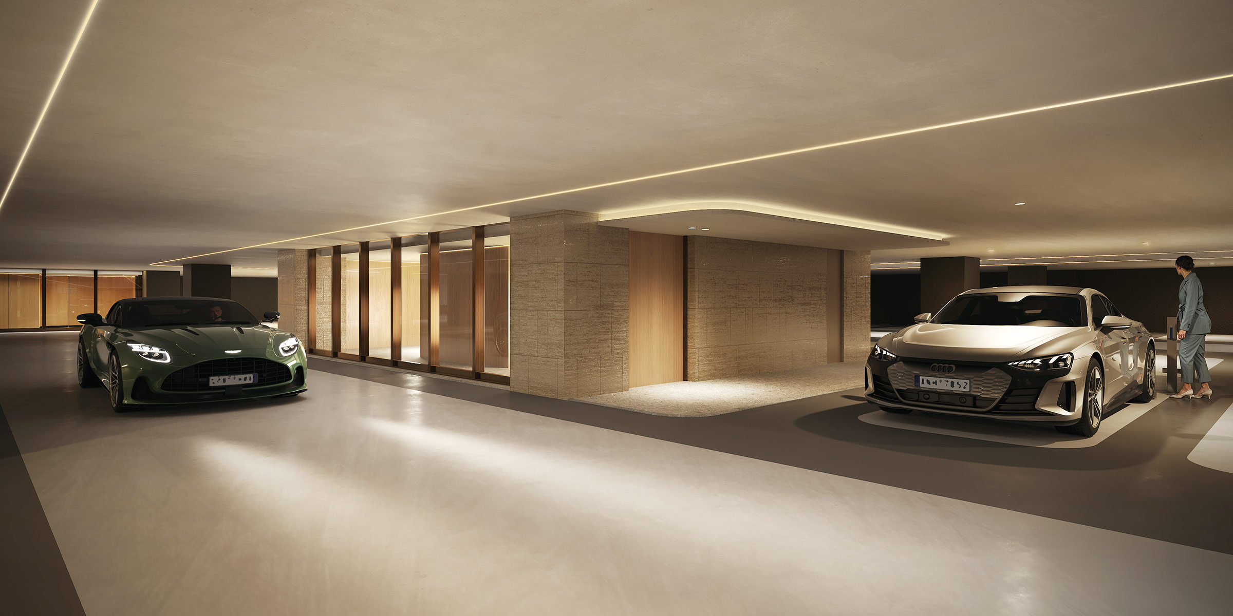 エレベーターホール1完成予想CG 画像