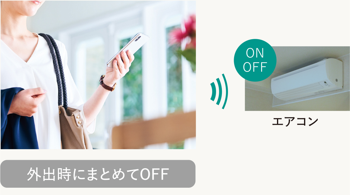 外出時にまとめてOFF 画像