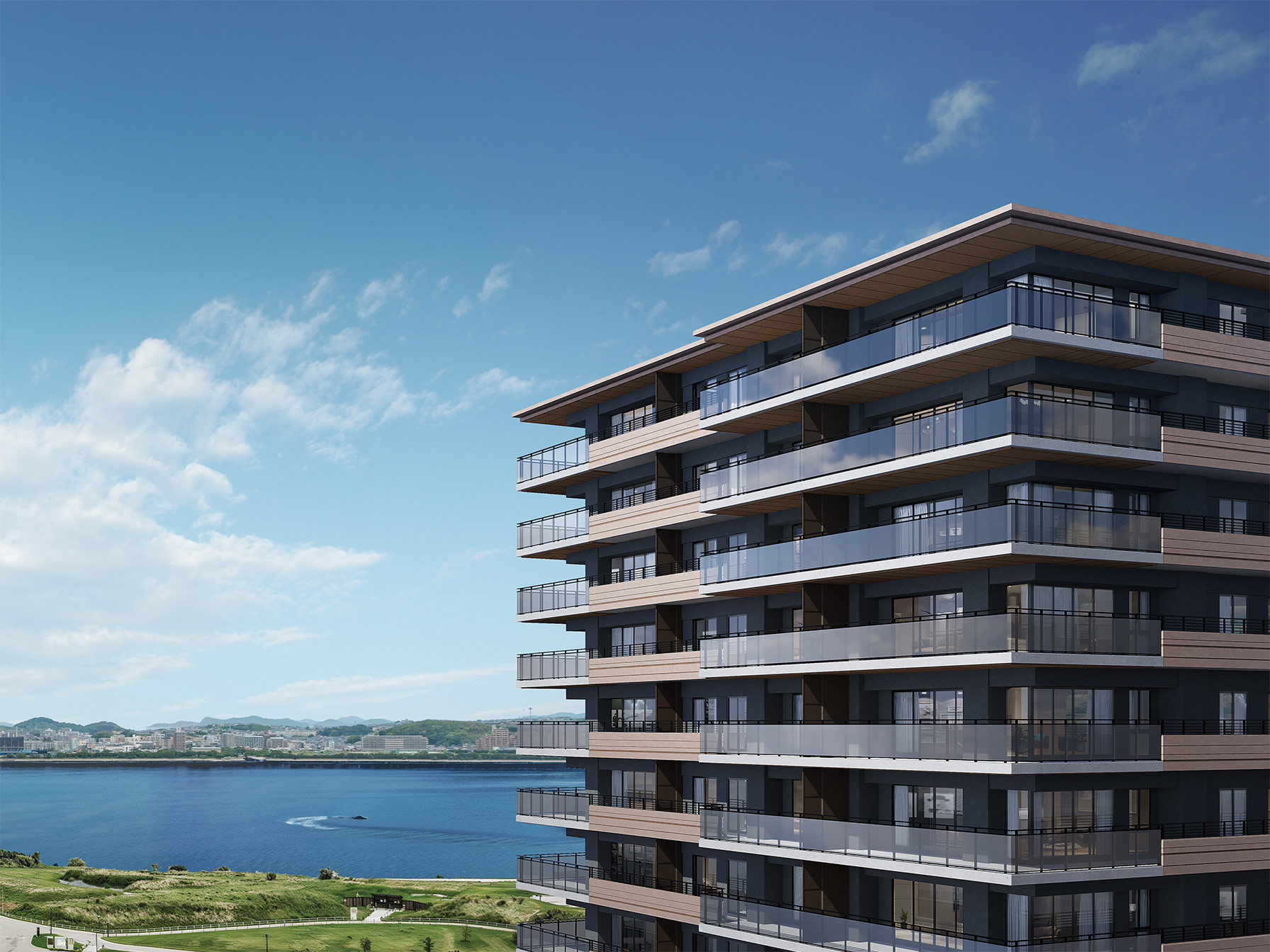 R-Ⅰ棟外観完成予想CG 画像