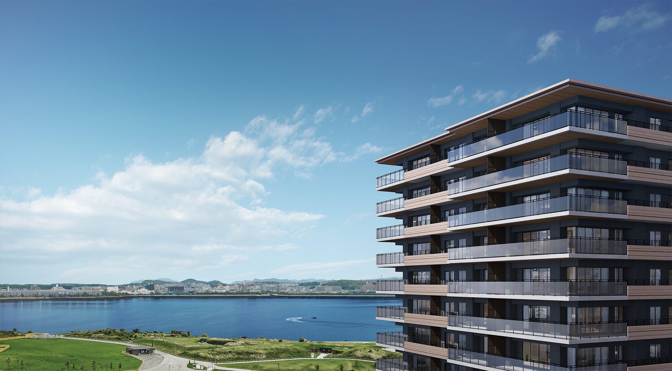 R-Ⅰ棟外観完成予想CG 画像