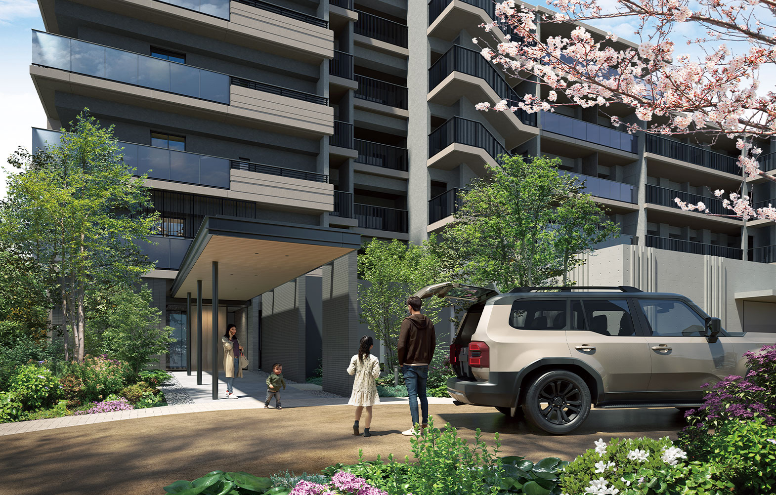 V-Ⅱ棟ENTRANCE 完成予想CG