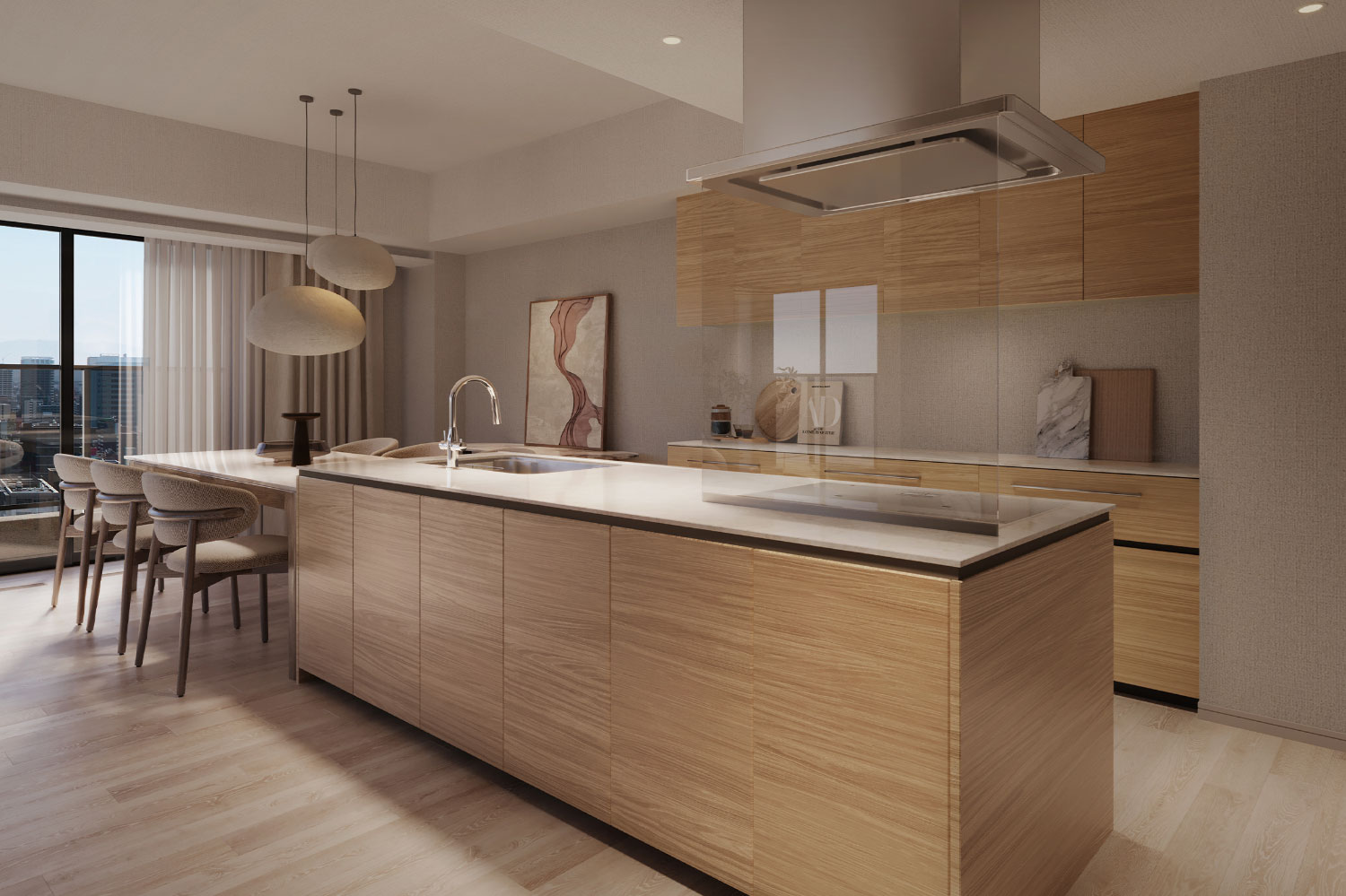 N2タイプ リビングダイニング完成予想CG（Spring Foliage）（分譲済） 画像