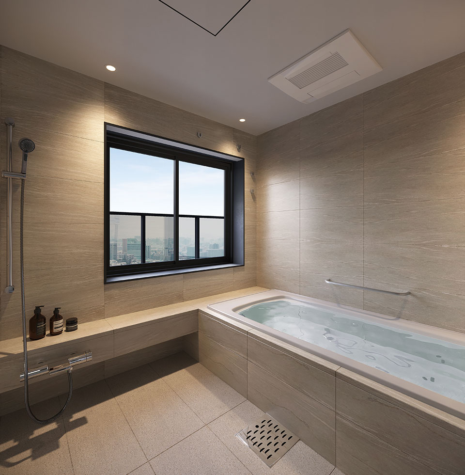 Qタイプ 浴室完成予想CG（分譲済） 画像