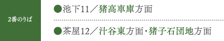 2番のりば