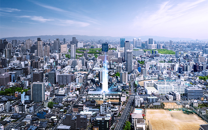 現地周辺航空写真